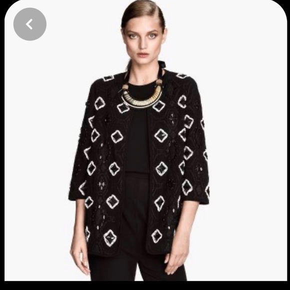 H&M Jackets & Blazers - H&M Beaded Jacket